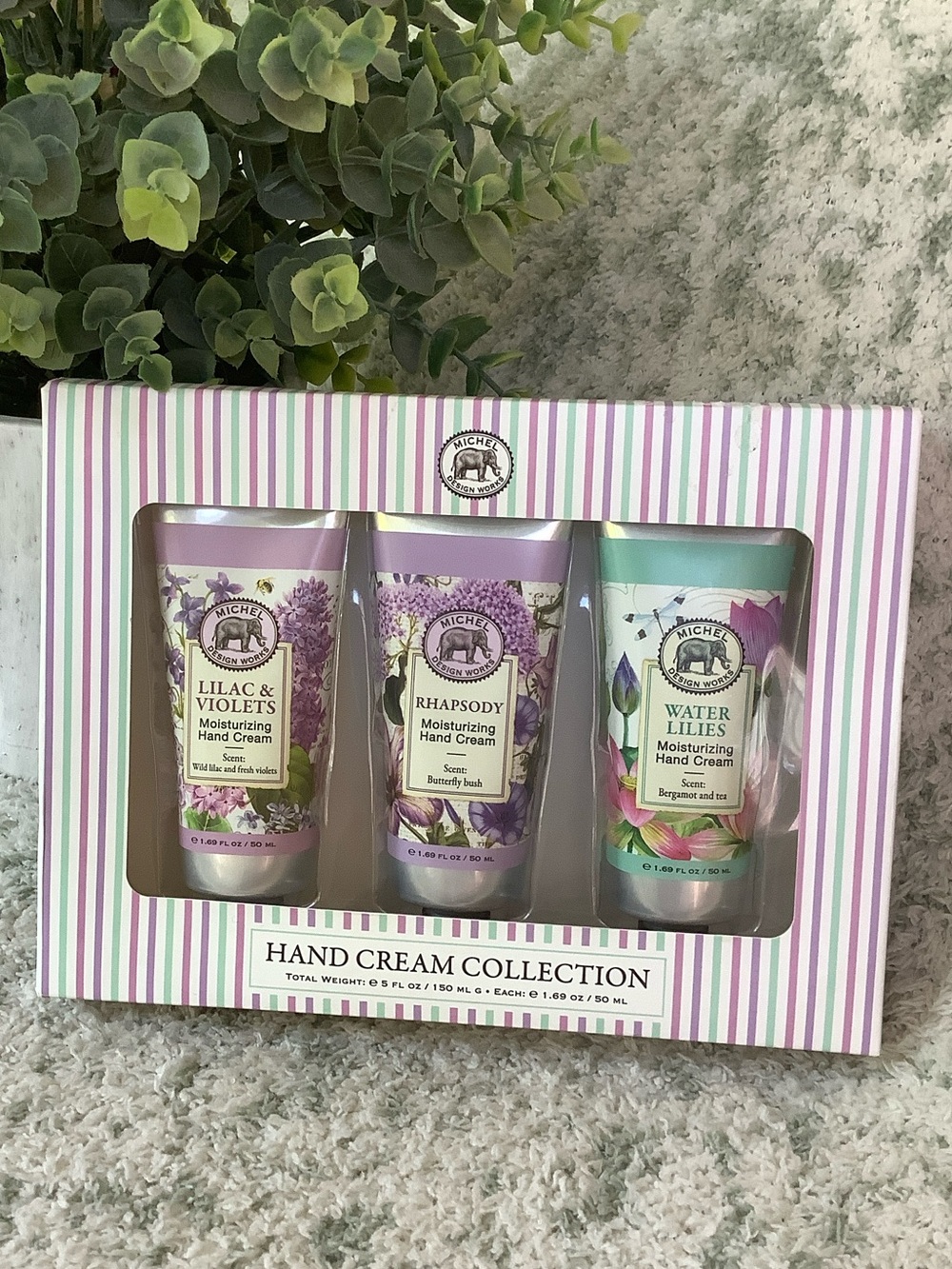 Michel Design Works Floral Variety Scented Hand Cream Collection NWT 3x1.69oz.